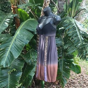 sue wong beaded feather dress Sue Wong Vintage Y2K Beaded Silk Chiffon Dress